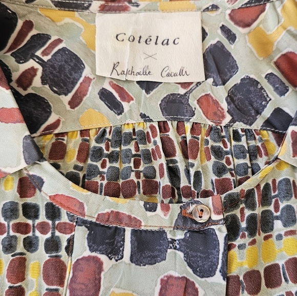 Catelac Blouse - Size 0 - 100% Cotton - mother-of-pearl buttons - Picture 5 of 8